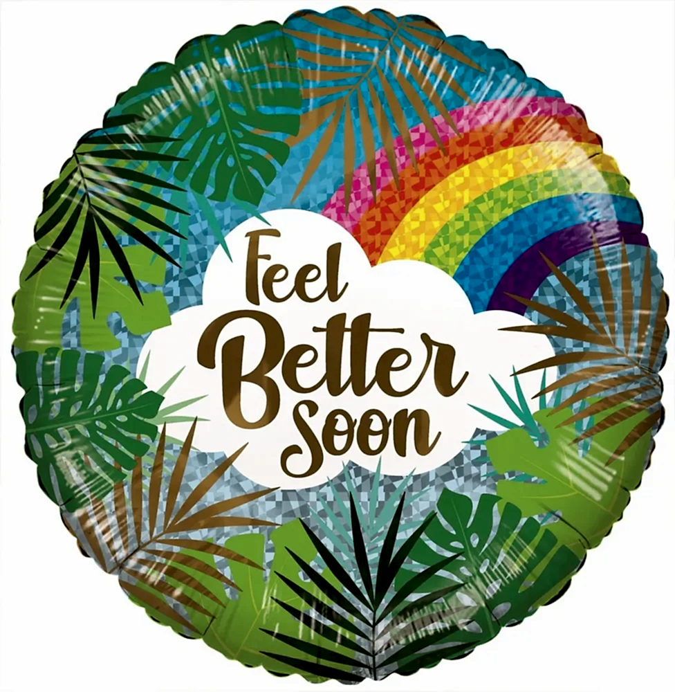 Get Well Balloon (18inch) Flowers & Plants Co