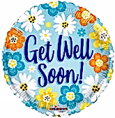 Get Well Balloon (18inch)  Flowers & Plants Co