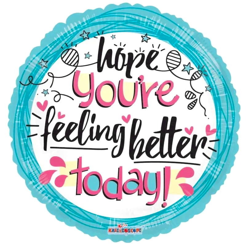 Get Well Balloon (18inch)  Flowers &amp; Plants Co