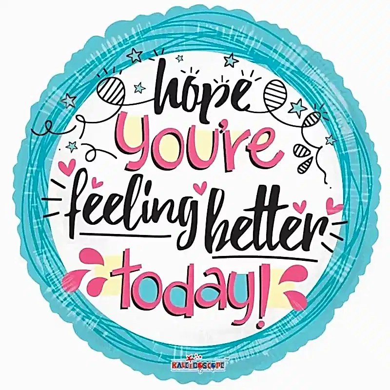 Get Well Balloon (18inch) Flowers & Plants Co