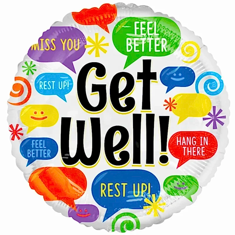 Get Well Balloon (18inch)  Flowers &amp; Plants Co