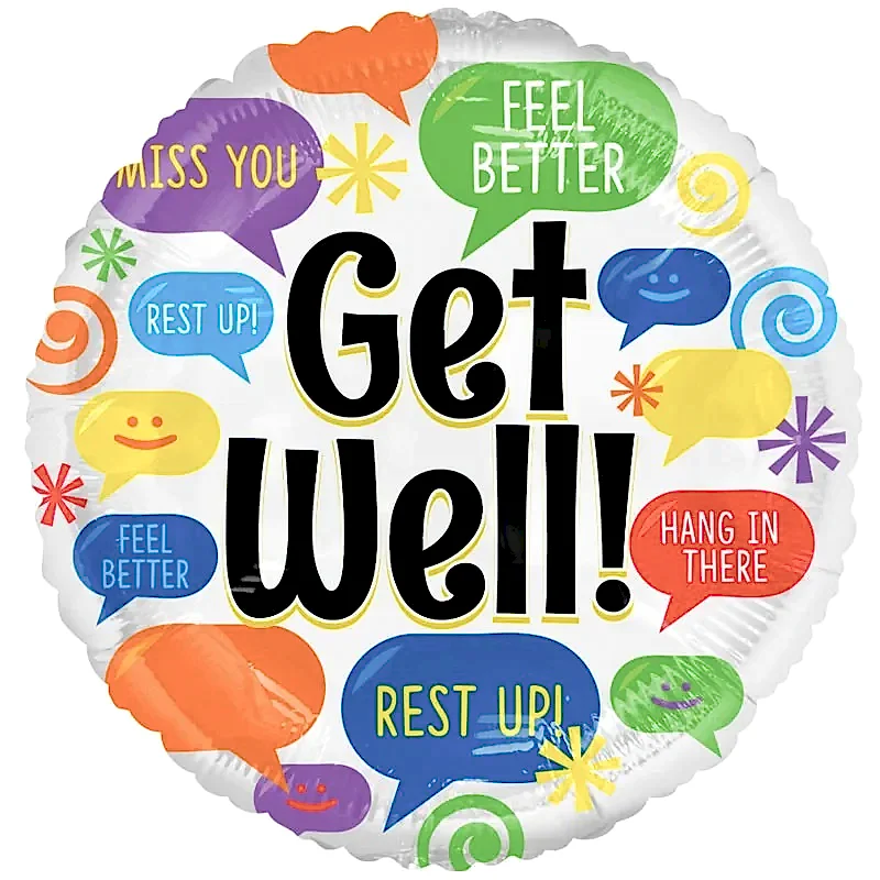 Get Well Balloon (18inch) Flowers & Plants Co