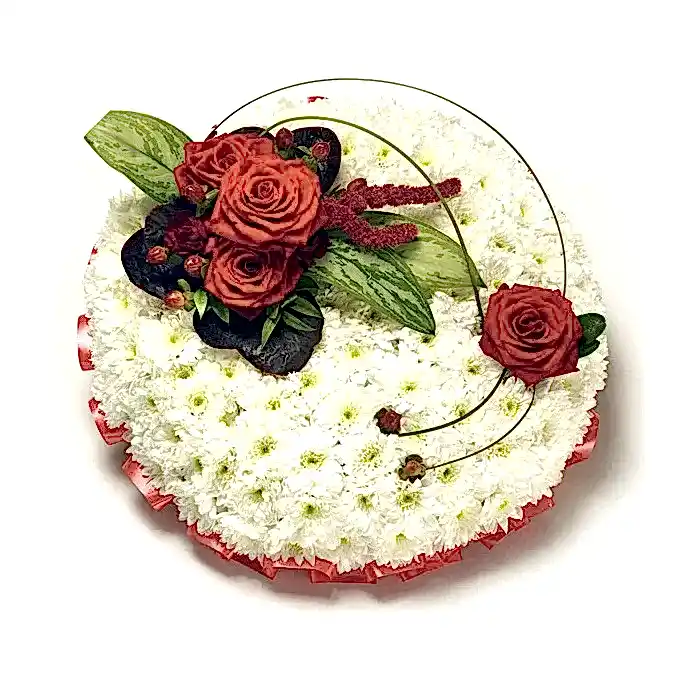 Red &amp; White Posy Pad