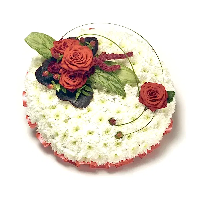 Red &amp; White Posy Pad