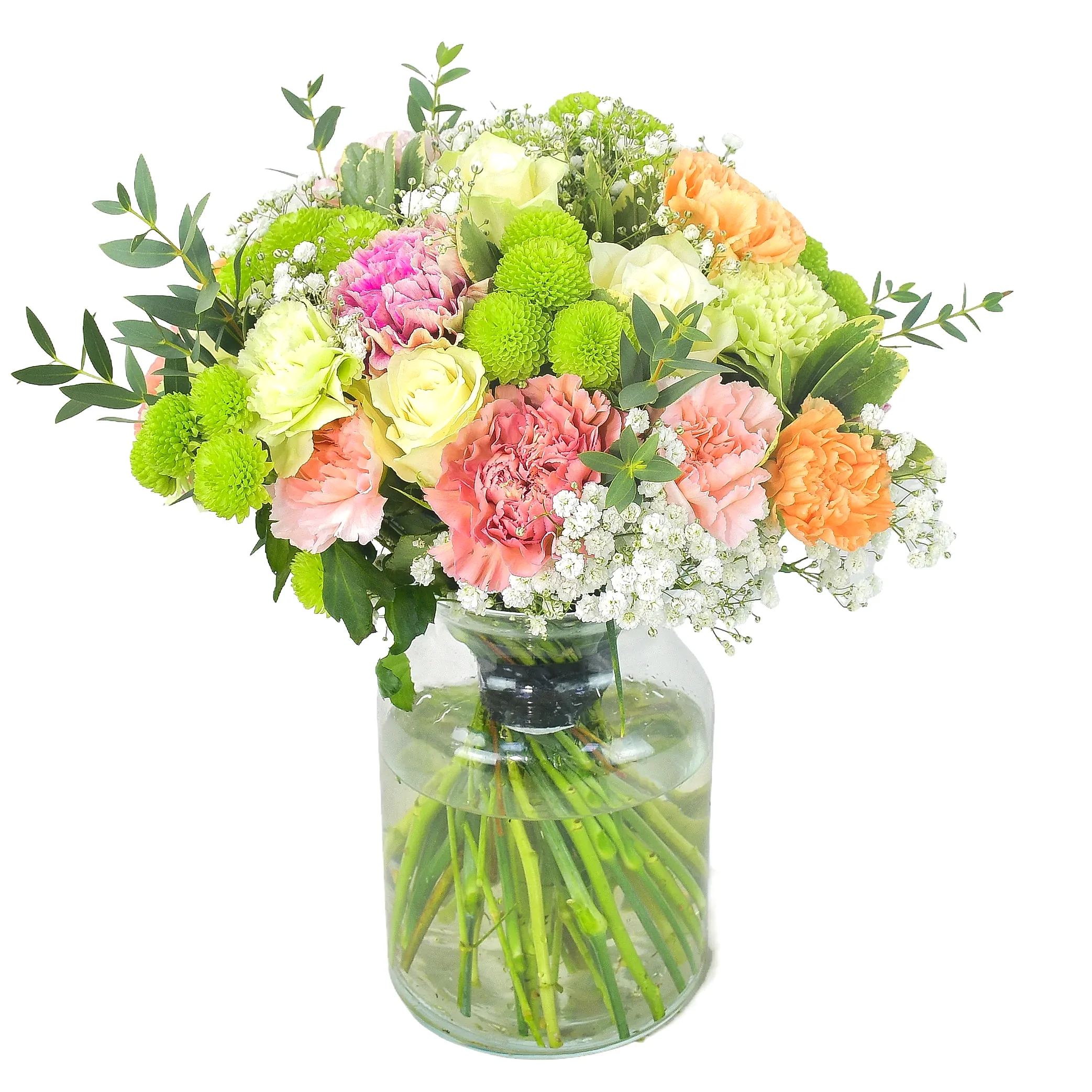 colourful bouquet in a vase
